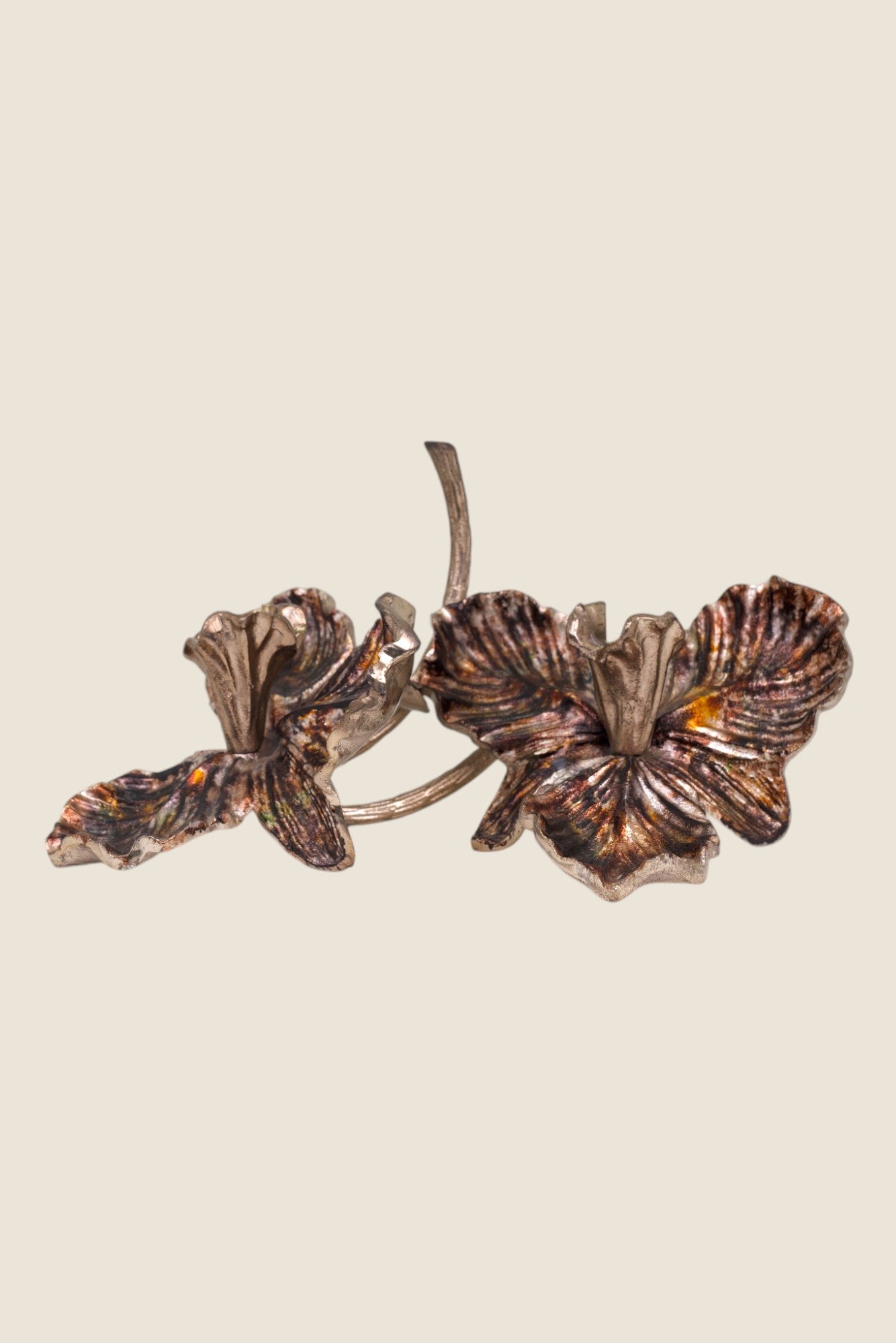 Duo fleur candle stand