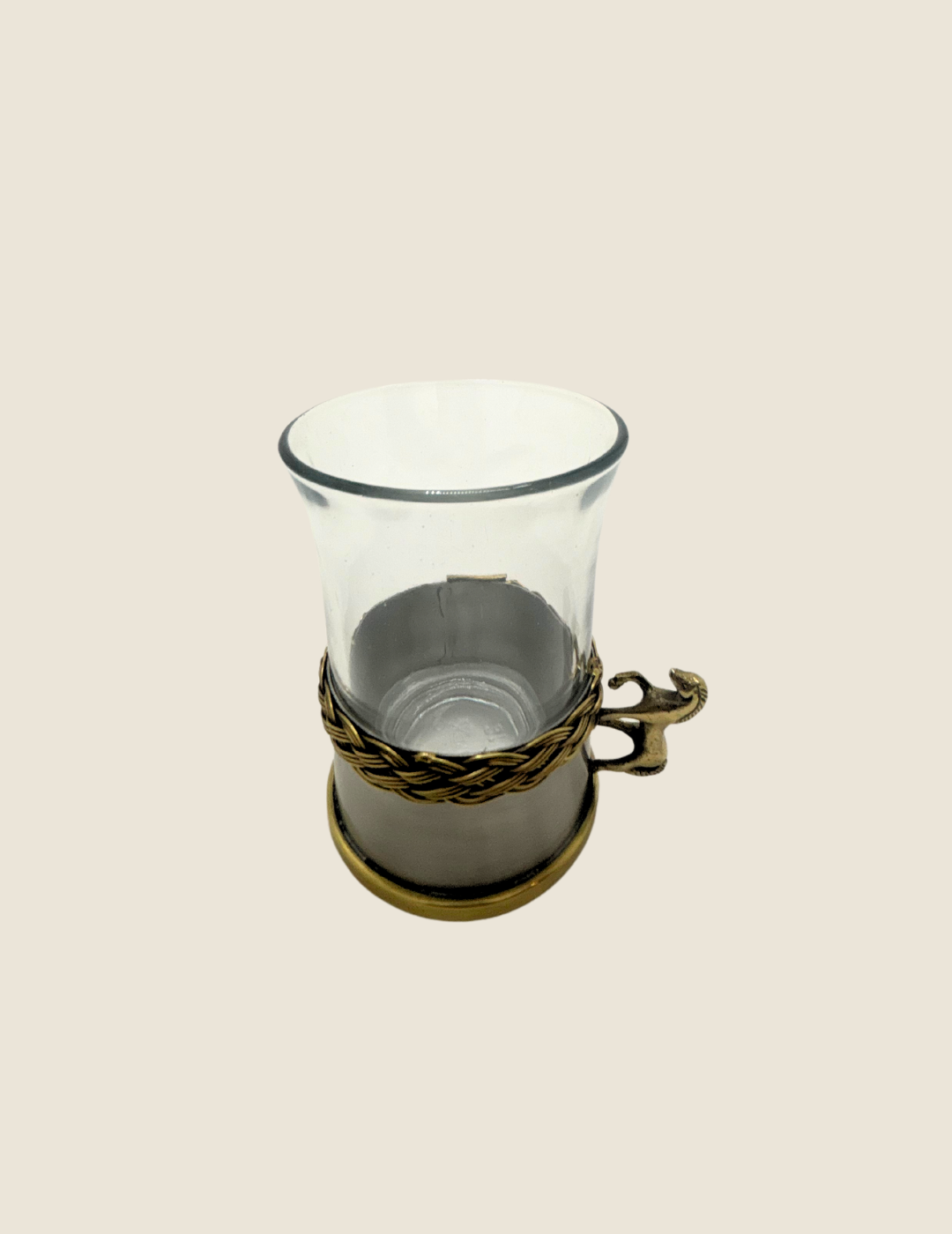 Silver Mustang Glass Holder