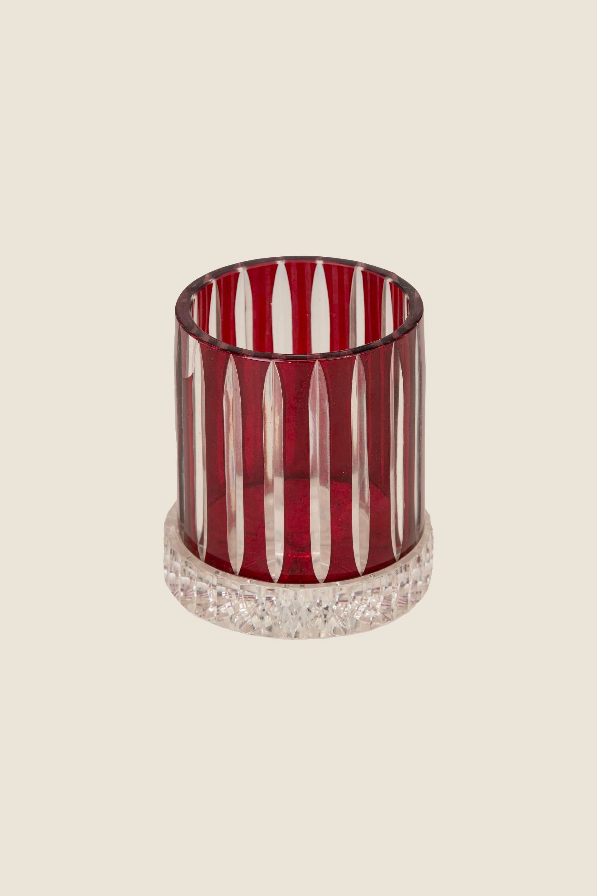 Red Carousel Crystal Votive