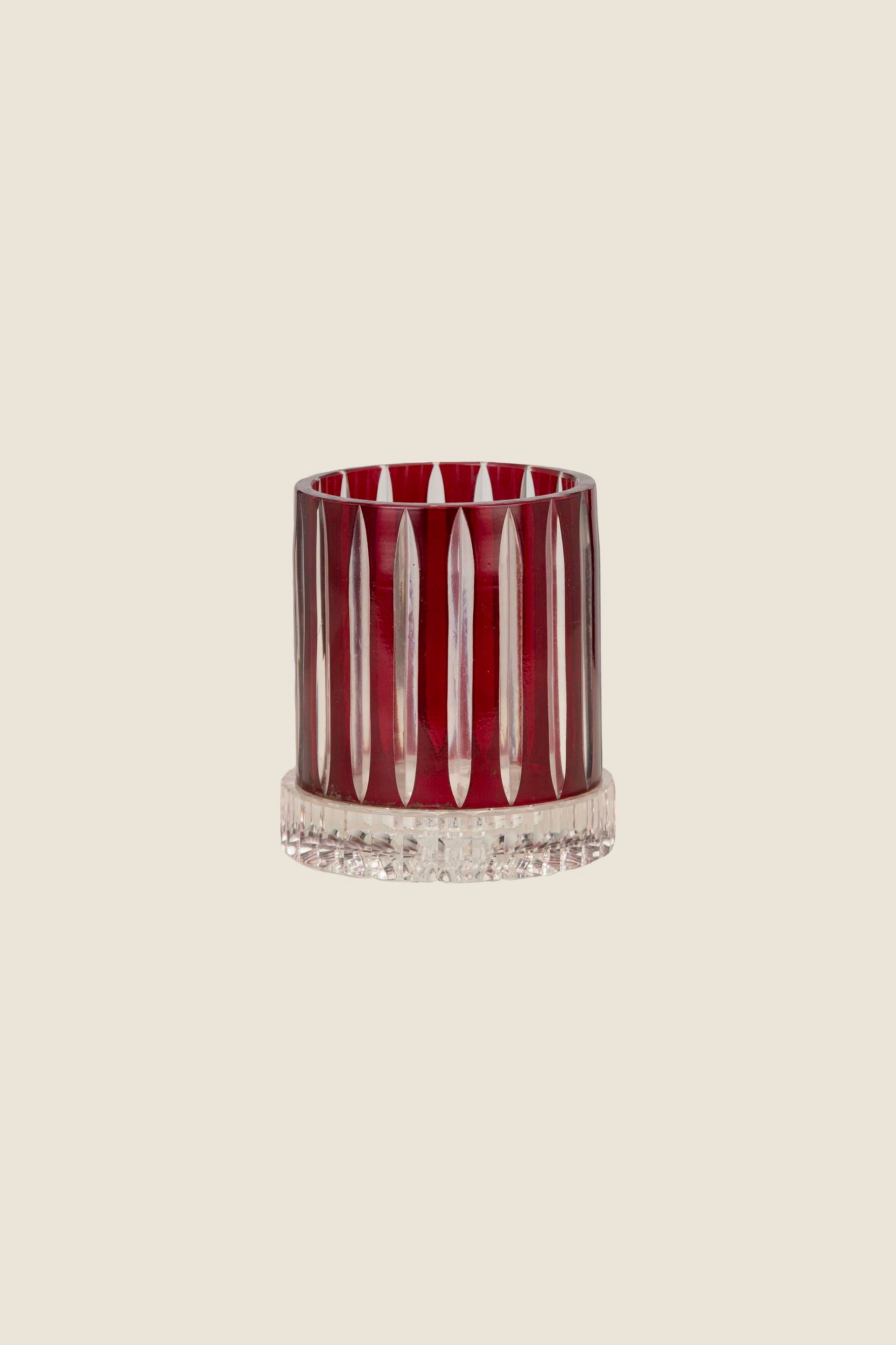 Red Carousel Crystal Votive