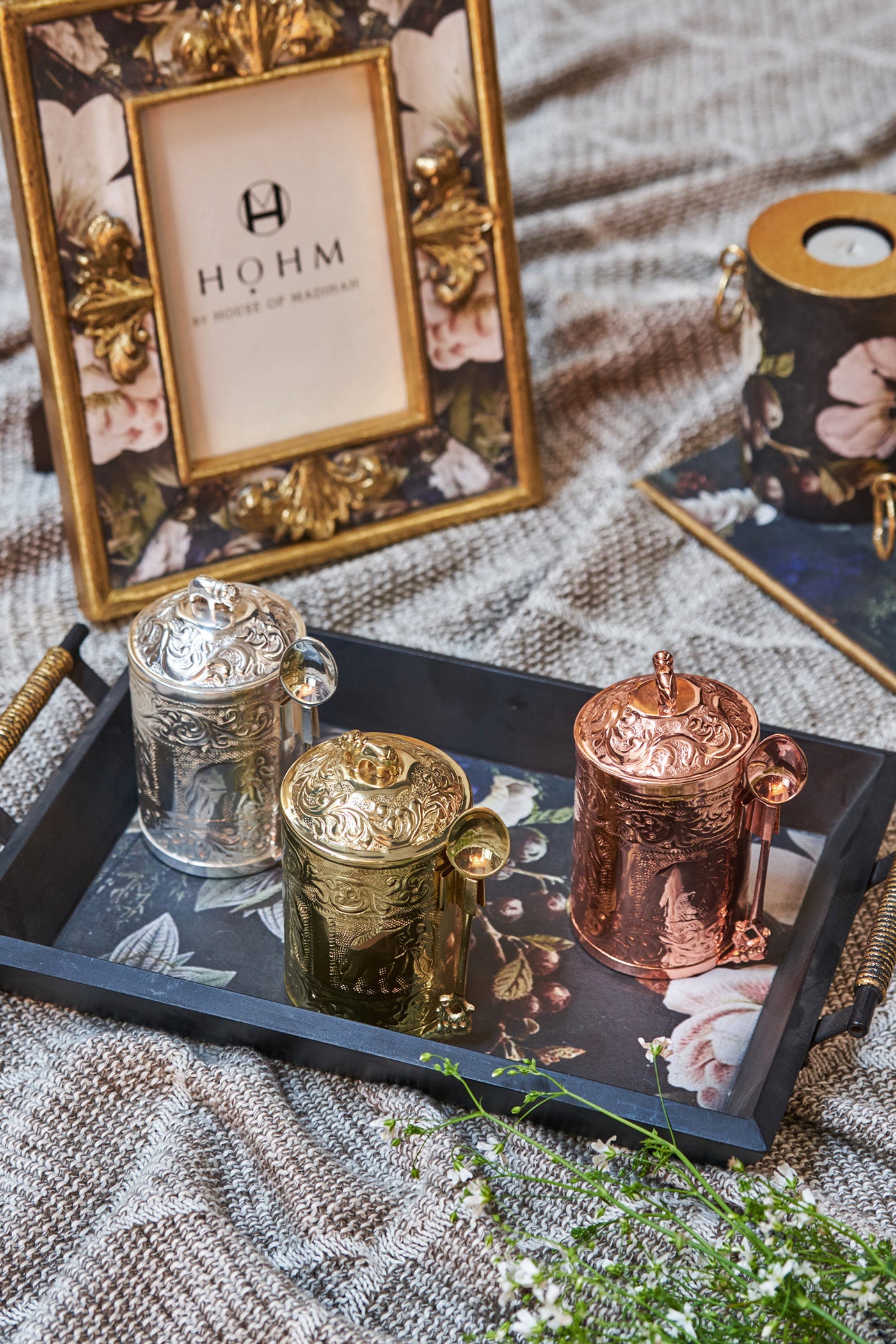 Shahana Brass Jars