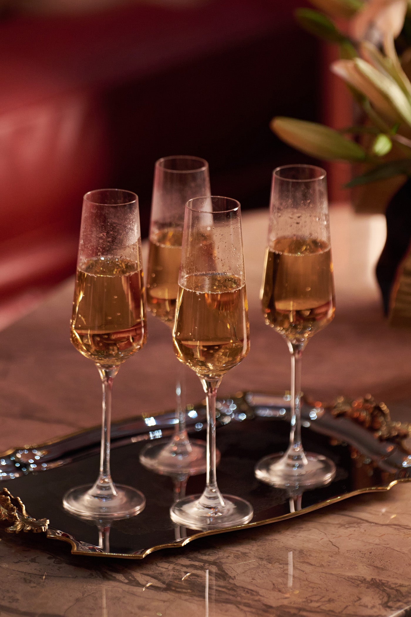 Elegante Brass Tray