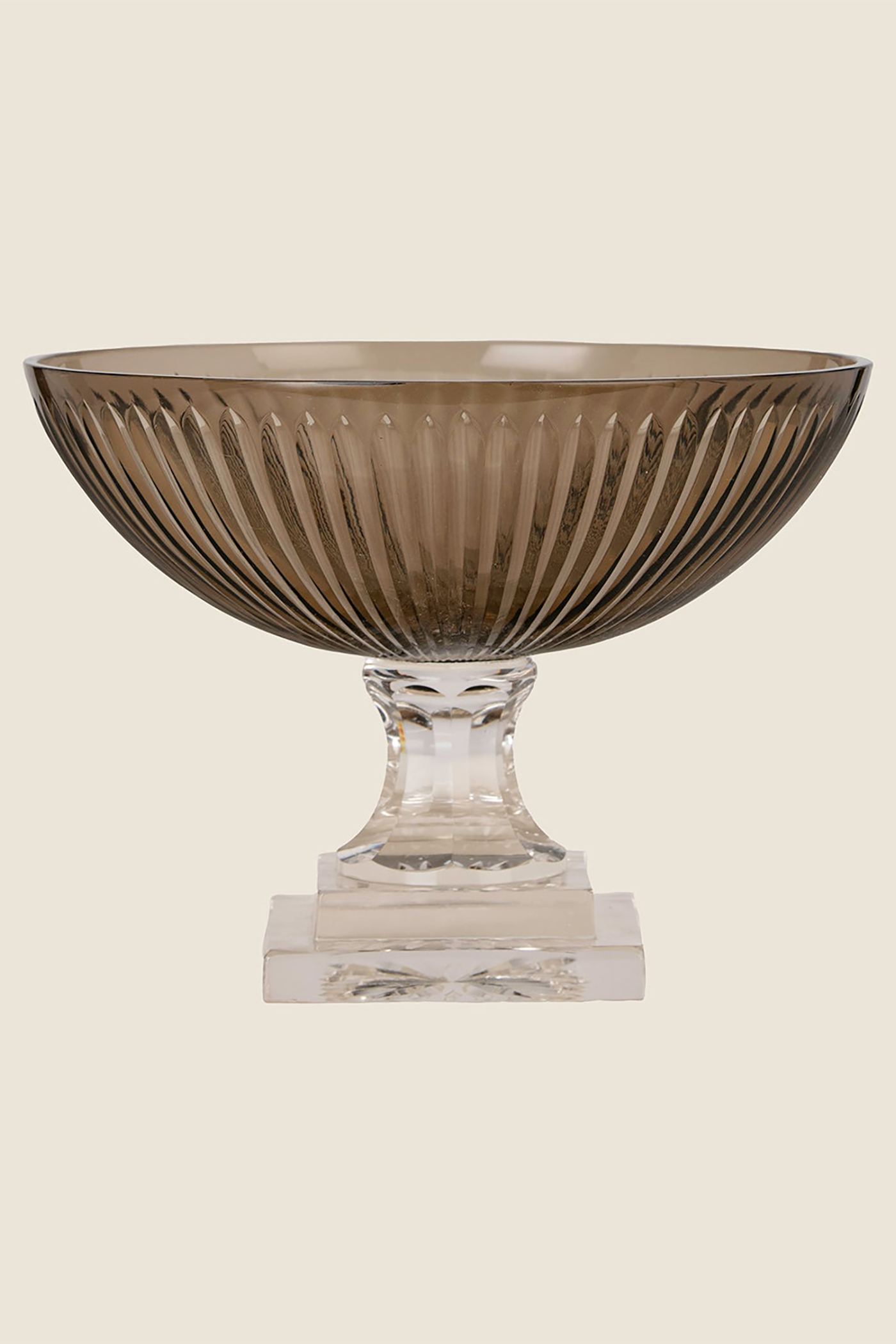 Smokey Quartz glass bowl (large)