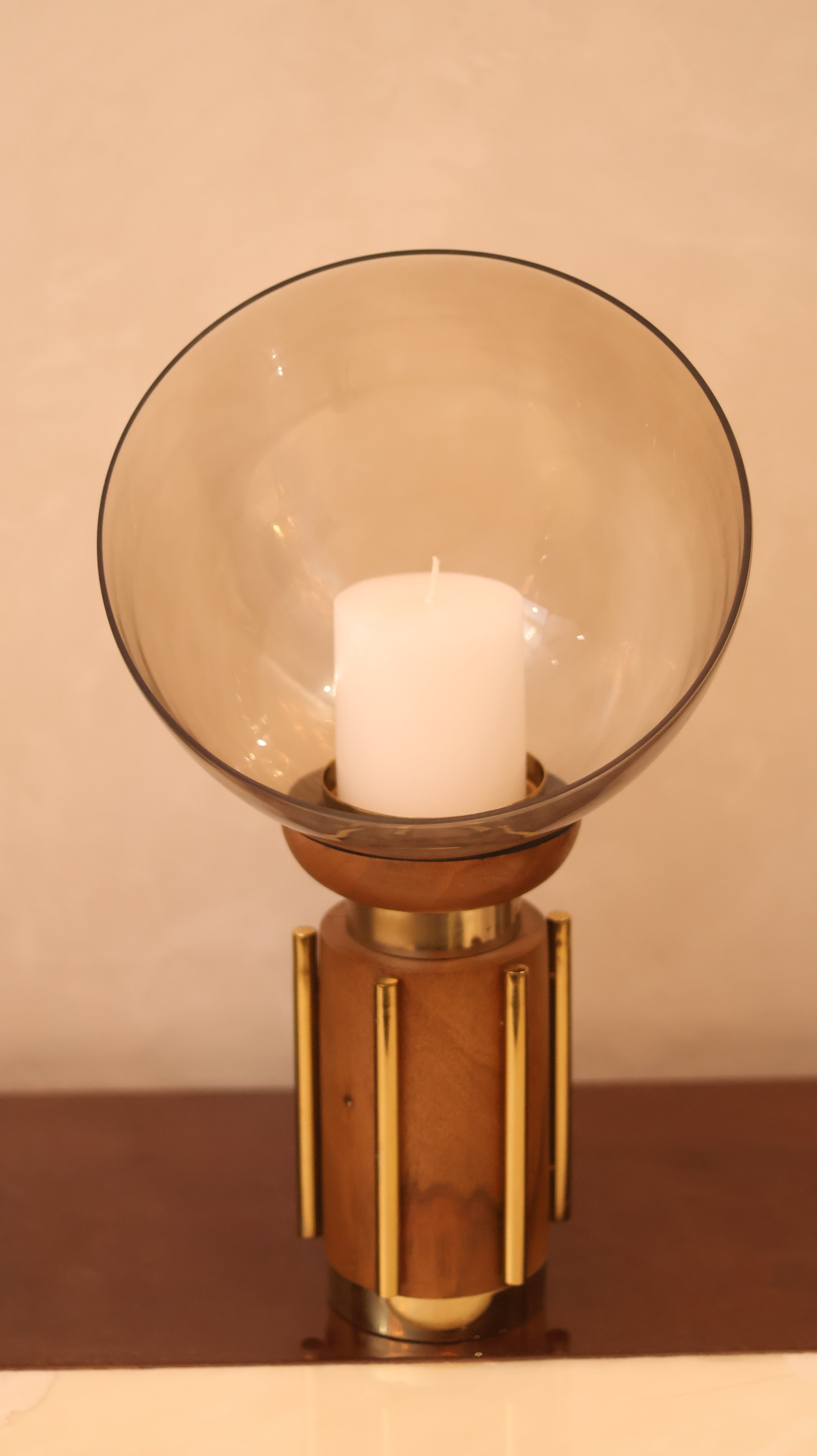 Glass beam candle stand ( Small )